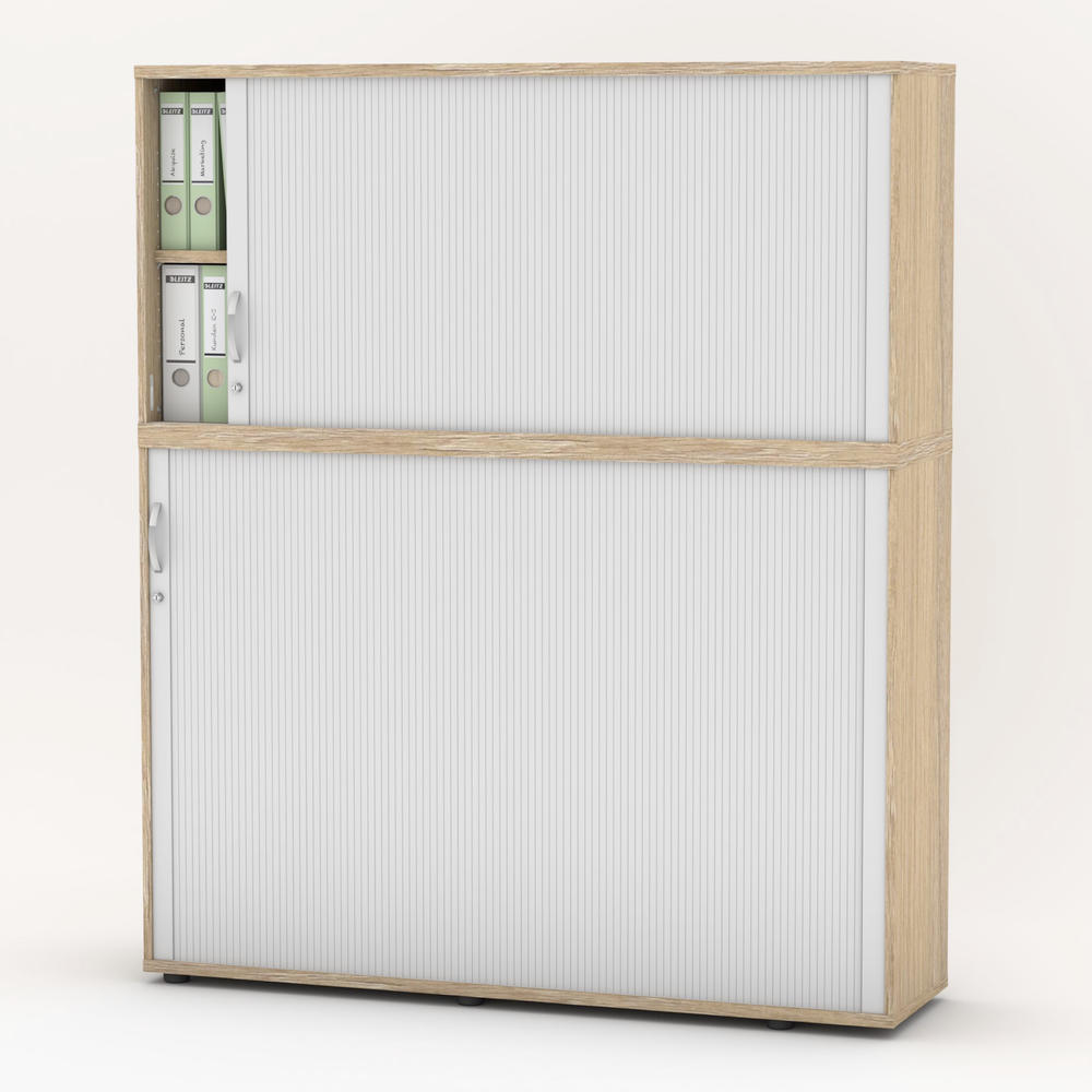 Rollladen-Aufsatzschrank MULTI M pro | Eiche hell | 1600 | 780 mm (2 OH)