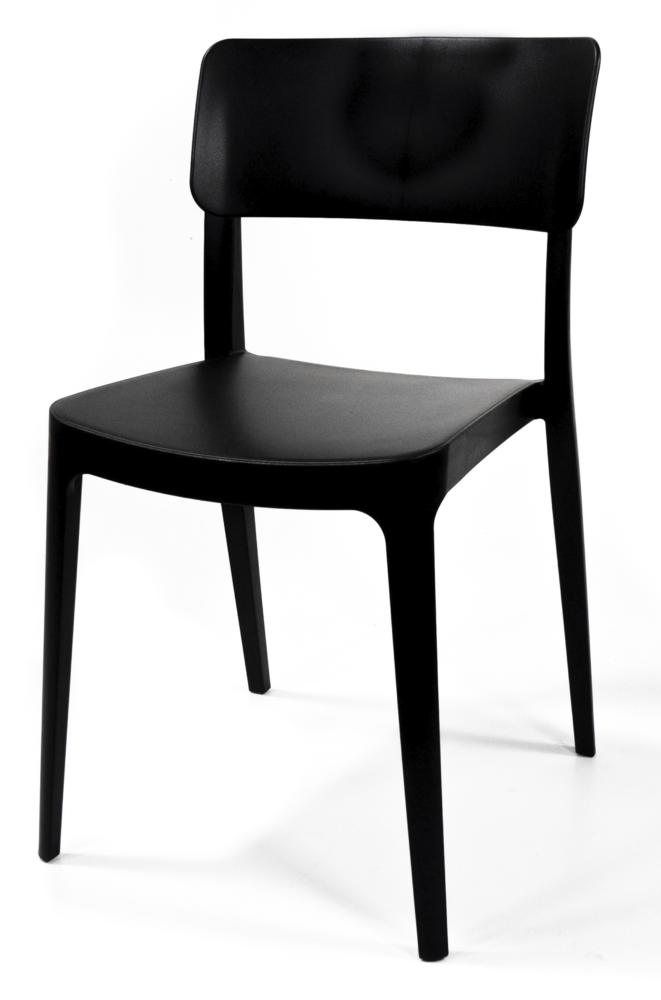 Stapelstuhl PLANA DV | Schwarz | ohne Armlehnen