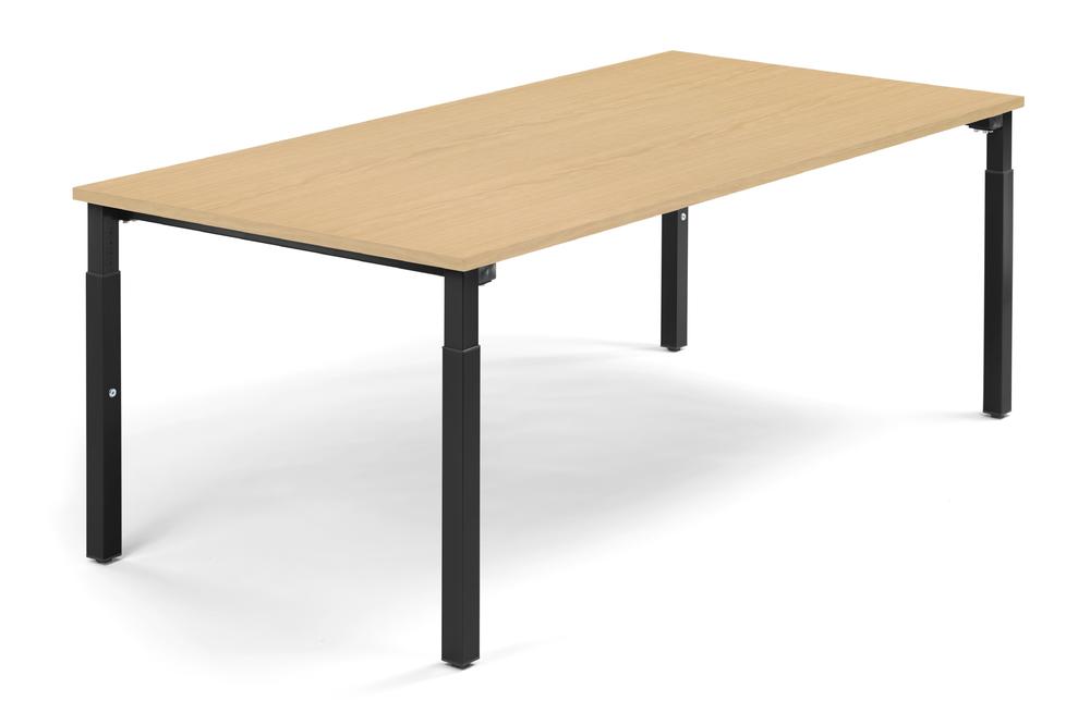 Konferenztisch System MODUL | Buchedekor | 2000 | 1000 | Tiefschwarz RAL 9005