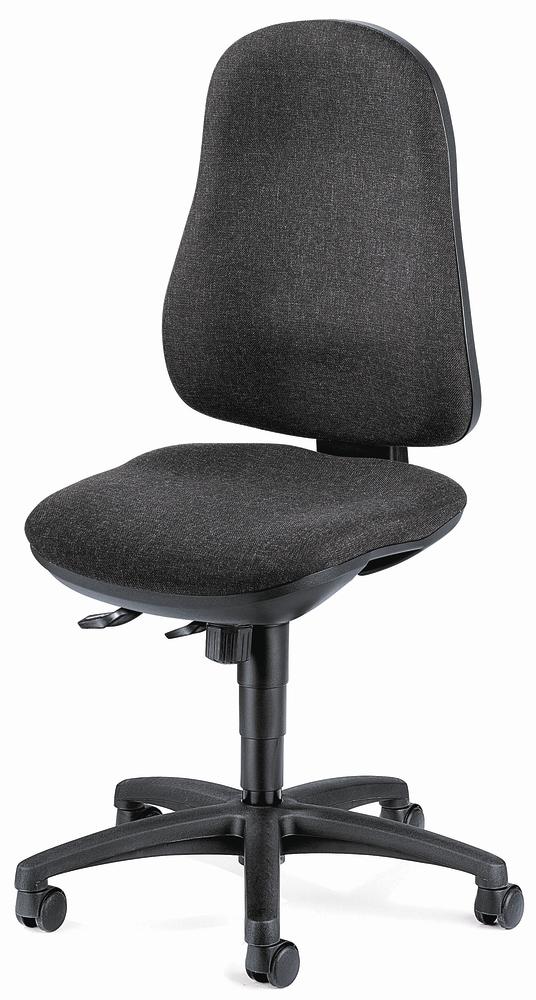 Bürodrehstuhl COMFORT I ohne Armlehnen | Anthrazit | Schwarz | ohne Armlehnen (optional)