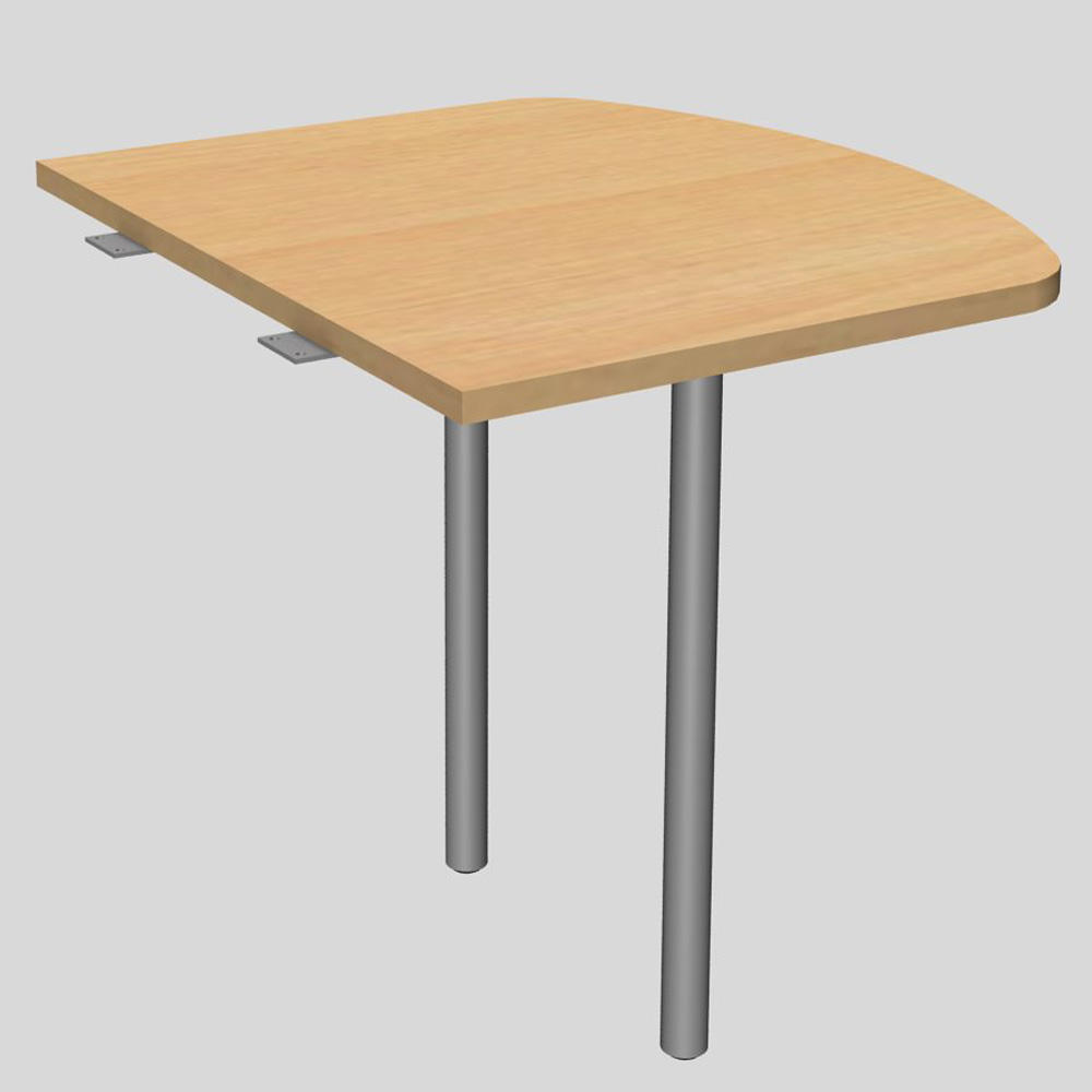 Anbautisch MODUL | Buchedekor | 800 | Anbautisch inkl. 2 Stützfüße