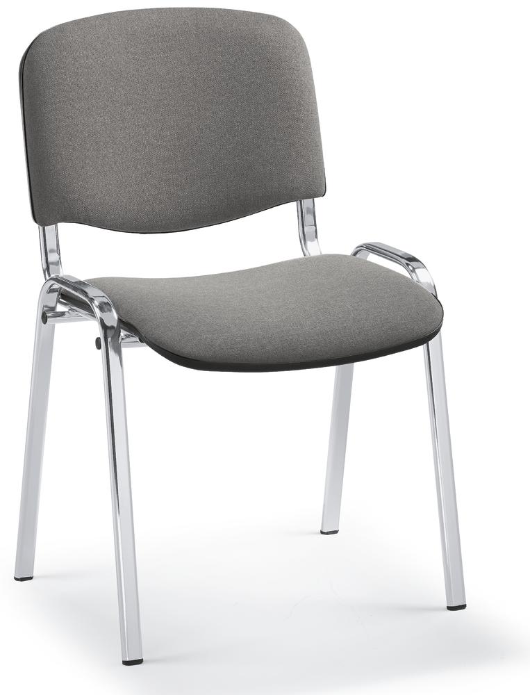 Besucherstuhl ISO | Grau | Verchromt