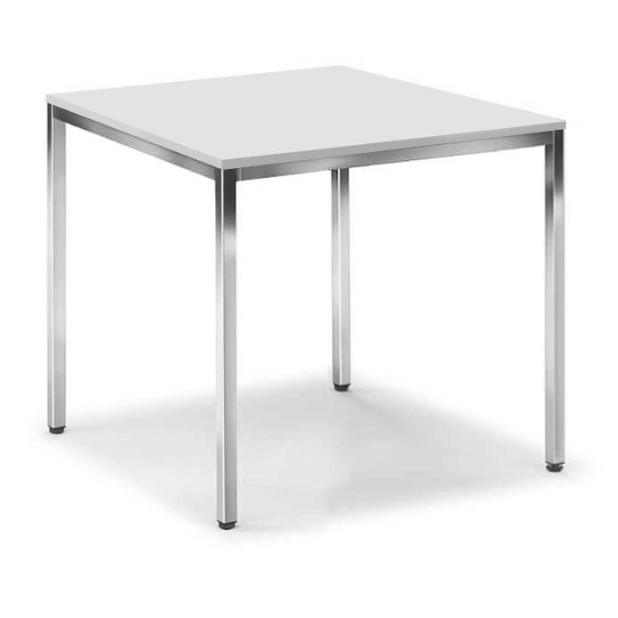 Besprechungstisch DESKIN LINE | Lichtgrau | 800 | 800 | Quadrat