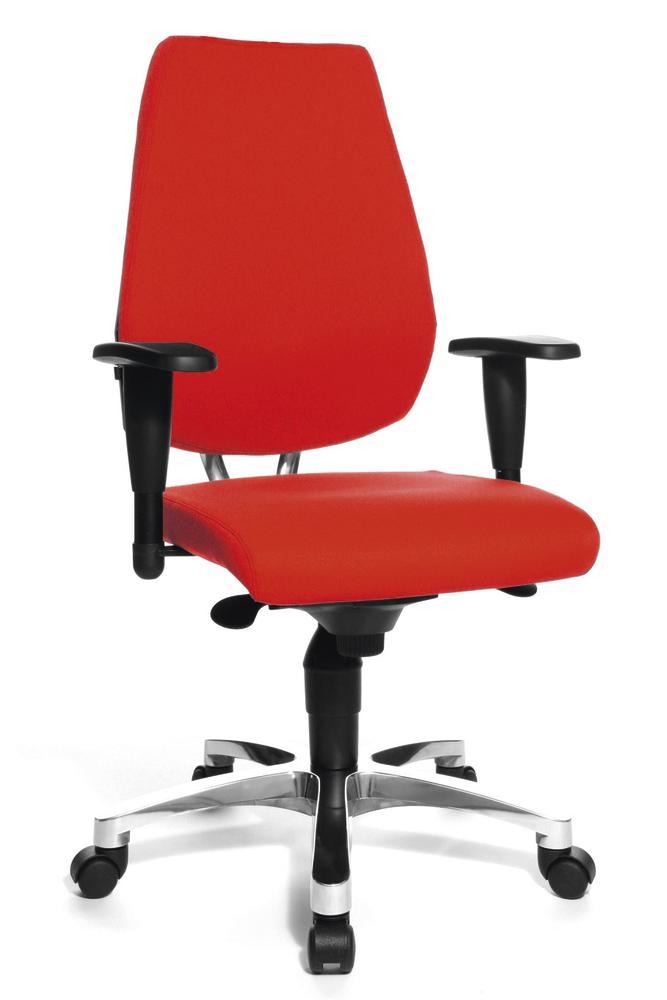 Bürodrehstuhl SITNESS 50 mit Armlehnen | Rot