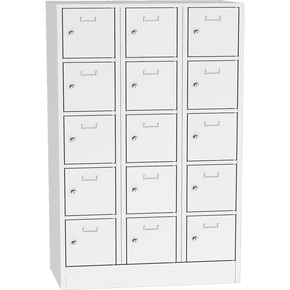 Schließfach-Stahlschrank SYSTEM SP1 COLOR | Lichtgrau RAL 7035 | 400 | Zylinderschloss