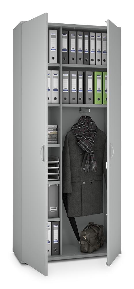 Garderobenschrank MULTI M pro | Lichtgrau | 1000