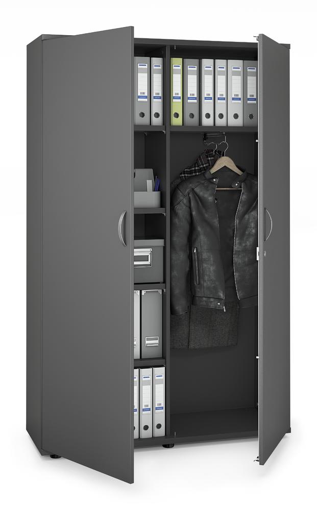 Garderobenschrank MULTI M pro | Anthrazit | 1200 | 1890 mm (5 OH)