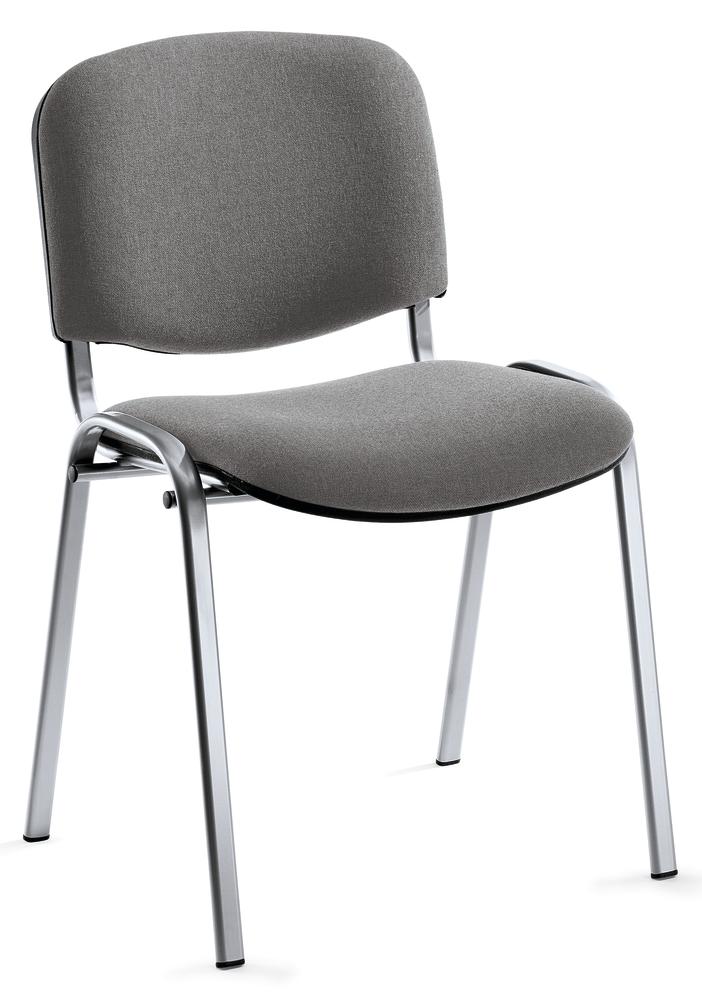 Besucherstuhl ISO | Grau | Alusilber