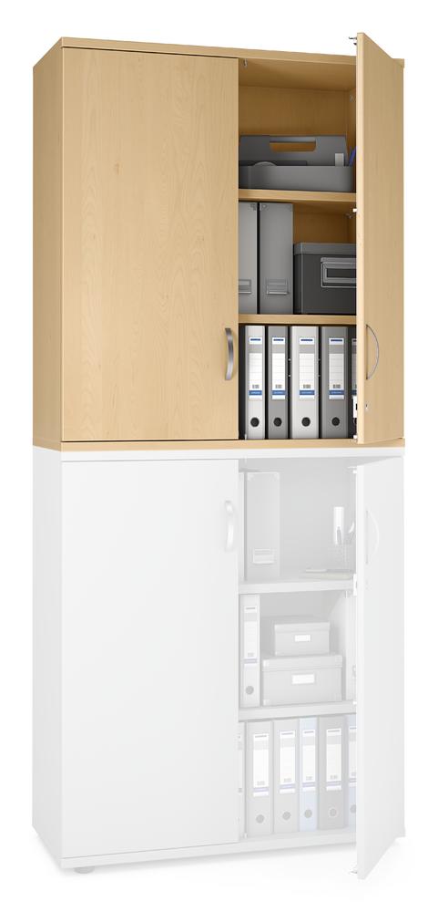 Flügeltüren-Aufsatzschrank Multi M pro | Buchedekor | 1000