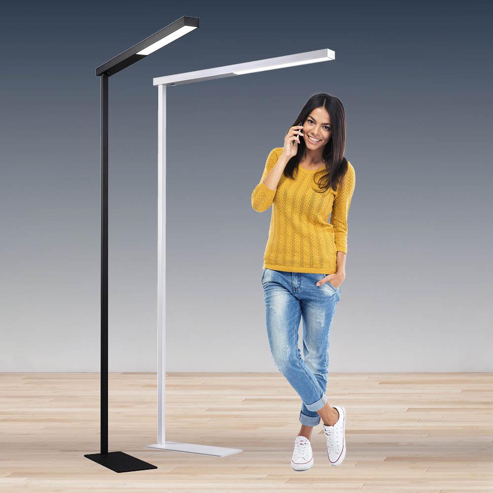 LED Stehlampe mit Entblendung durch Diffusor