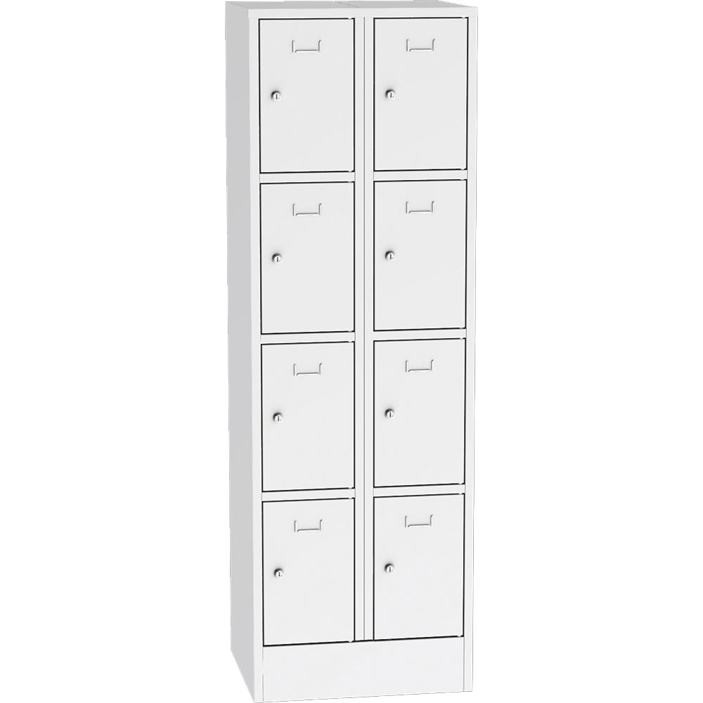 Schließfach-Stahlschrank SYSTEM SP1 COLOR | Lichtgrau RAL 7035 | 300 | Zylinderschloss