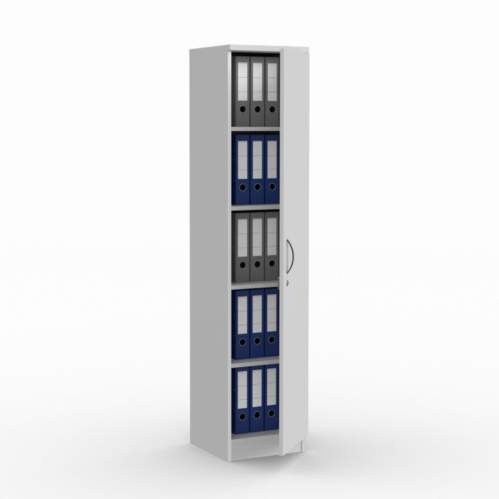 Flügeltürenschrank MULTI M | Lichtgrau | 400 | 1835 mm (5 OH)