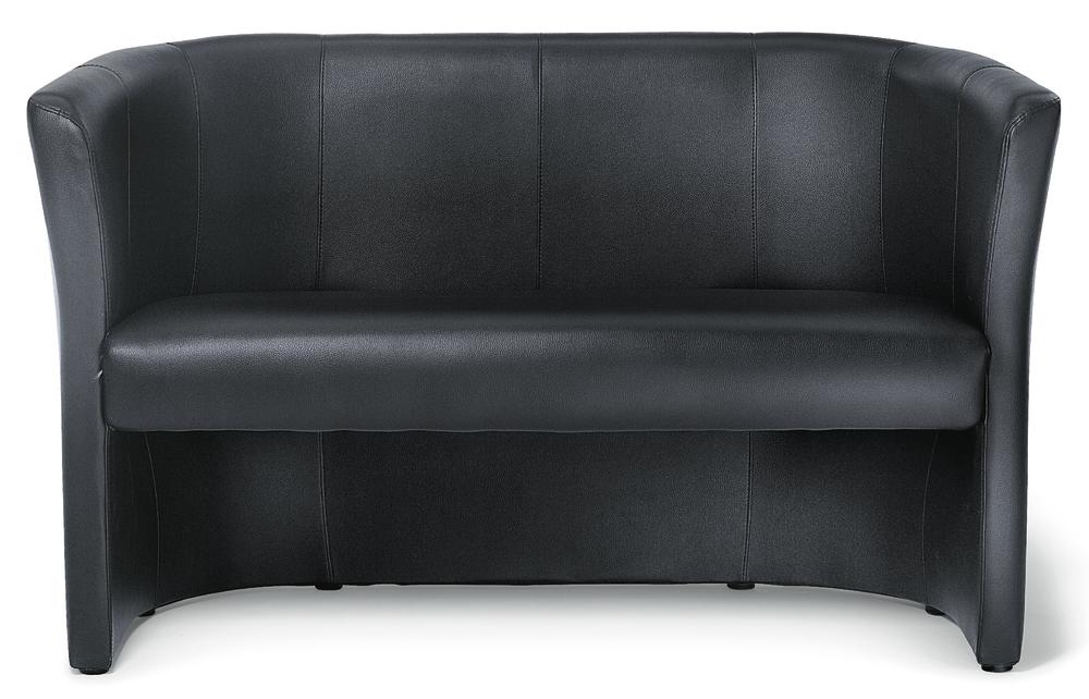 Club-Sofa | Schwarz | Sofa | Kunstleder