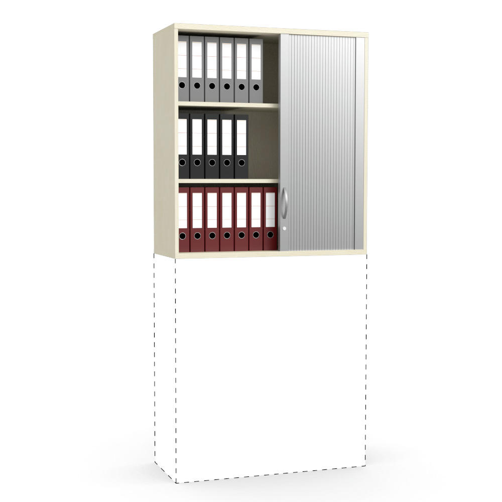 Rollladen-Aufsatzschrank MULTI M pro | Ahorndekor | 1000