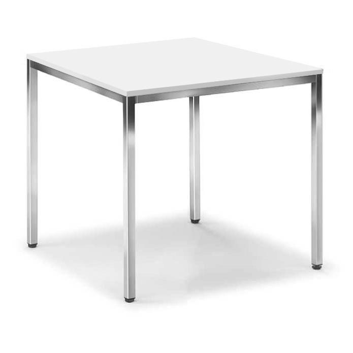Besprechungstisch DESKIN LINE | Weiß | 800 | 800 | Quadrat