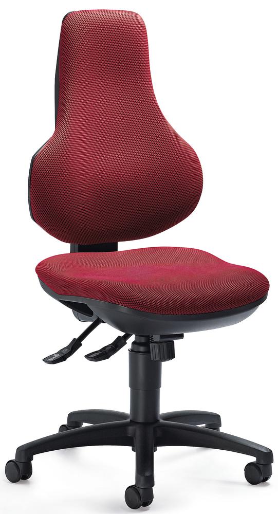 Bürostuhl COMFORT FIT ohne Armlehnen | Rot | Schwarz | ohne Armlehnen (optional)