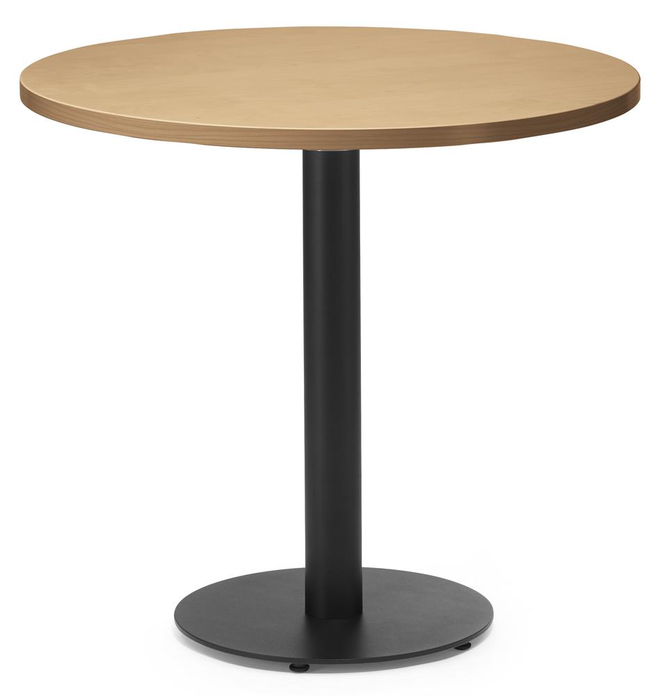 Cafeteria Tischsystem PARMA rund | Buchedekor | 755 | Schwarz