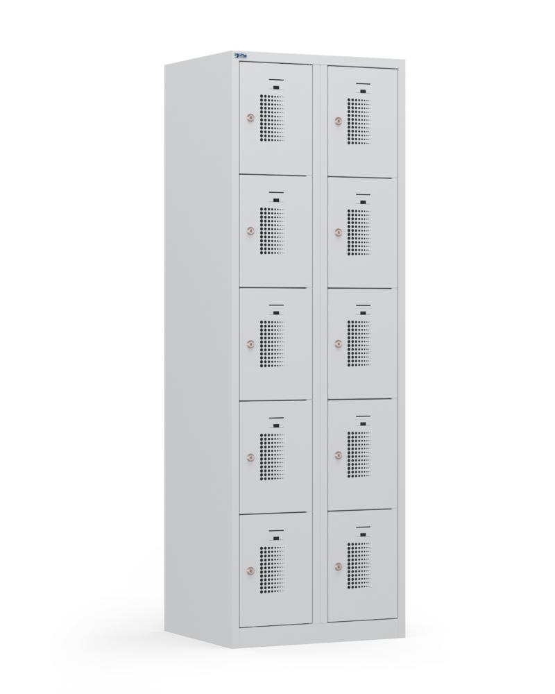 Schließfachschränke System SP1 Basic | Lichtgrau RAL 7035 | 300 | Zylinderschloss