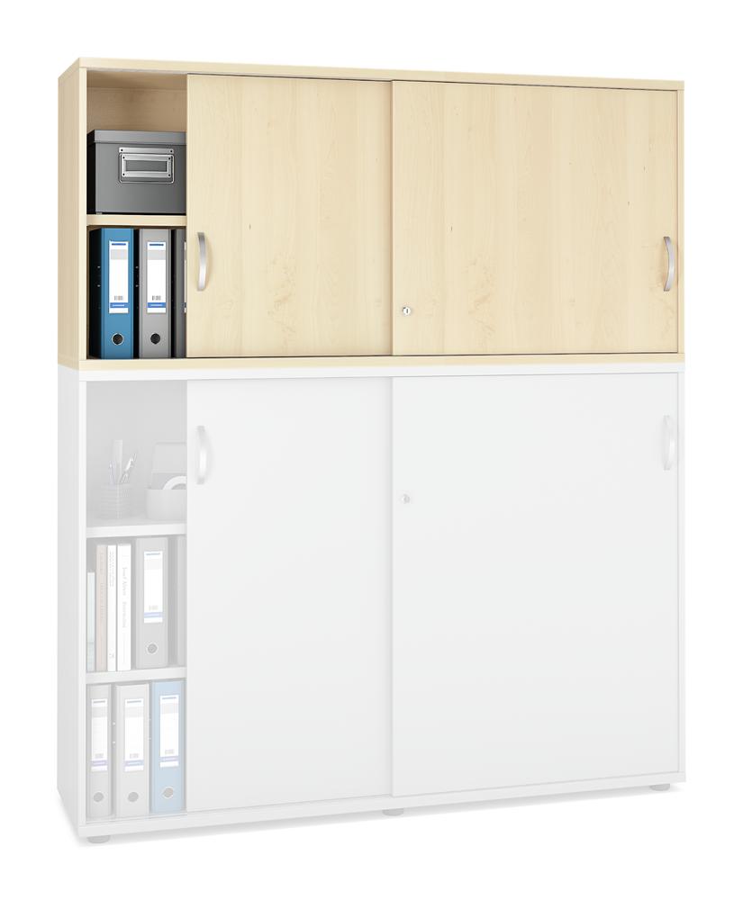 Schiebetüren-Aufsatzschrank MULTI M pro | Ahorndekor | 1600