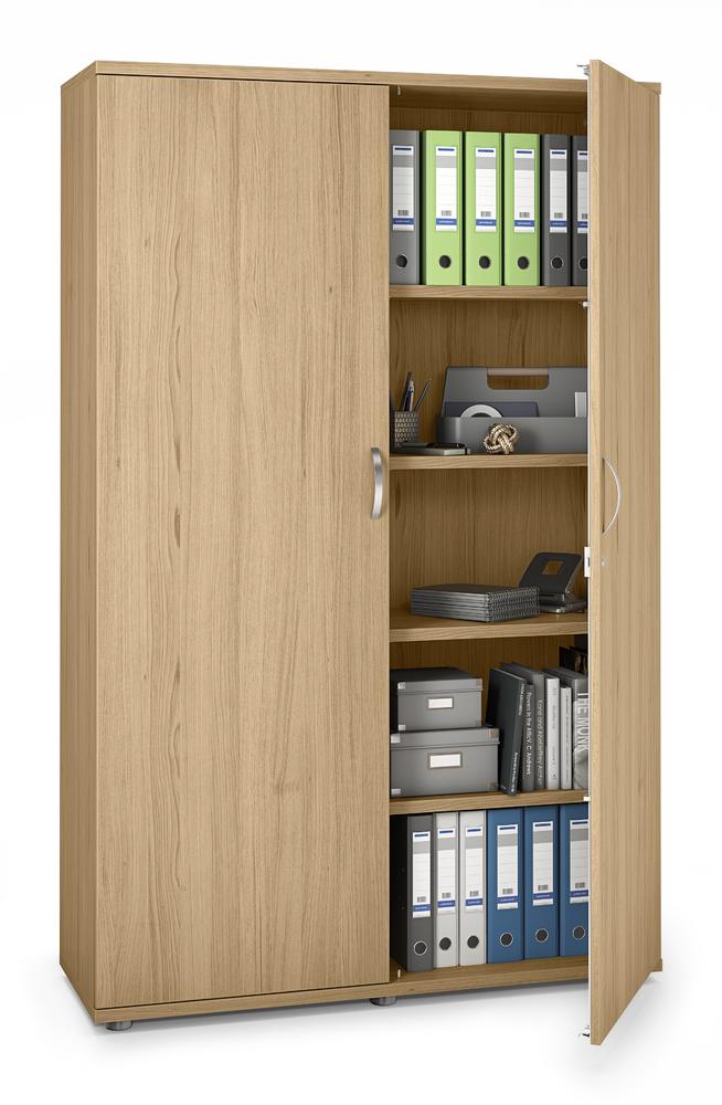 Flügeltürenschrank MULTI M pro | Eiche hell | 1200 | Türanschlag Mitte | 1890 mm (5 OH)