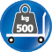 Belastbar bis 500 kg Belastbar bis 500 kg
