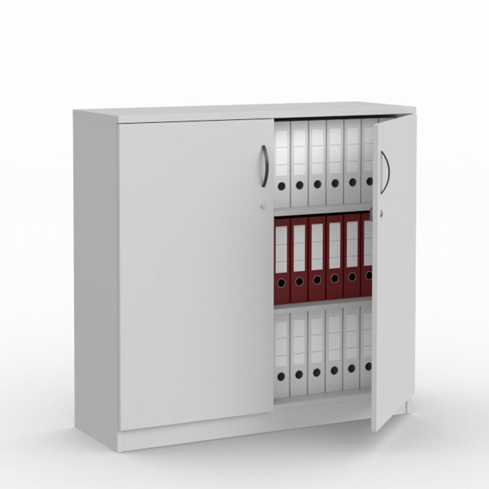 Flügeltürenschrank MULTI M | Lichtgrau | 1200 | 1145 mm (3 OH)