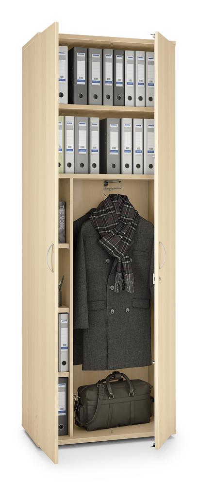 Garderobenschrank MULTI M pro | Ahorndekor | 800