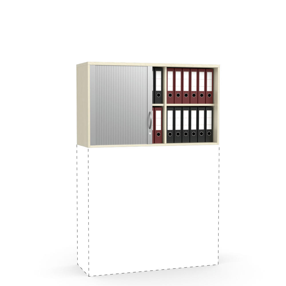 Rollladen-Aufsatzschrank MULTI M | Ahorndekor | 710 mm (2 OH)