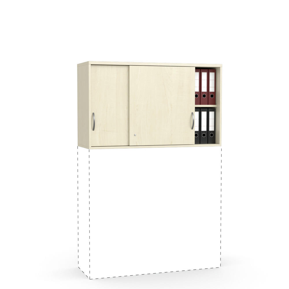 Schiebetüren-Aufsatzschrank MULTI M | Ahorndekor | 710 mm (2 OH)