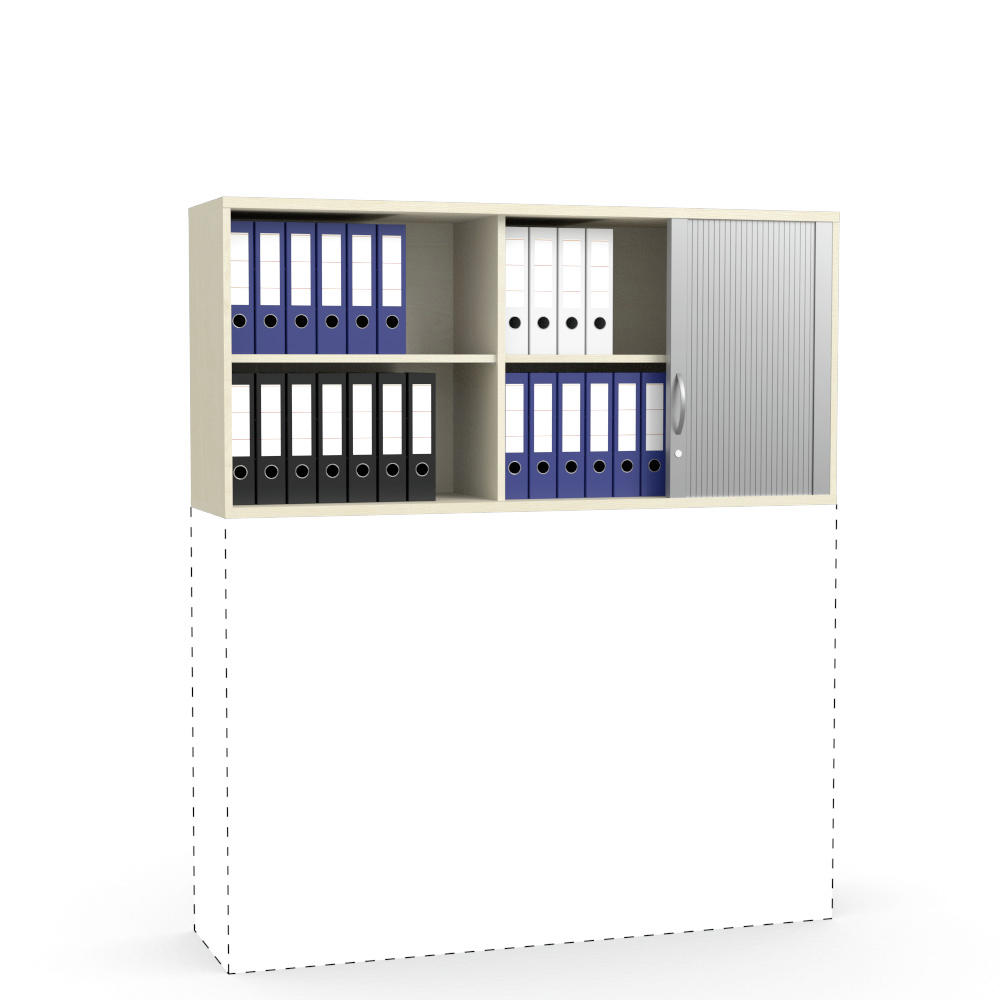 Rollladen-Aufsatzschrank MULTI M pro | Ahorndekor | 1600