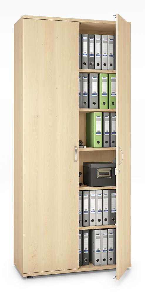 Flügeltürenschrank MULTI M pro | Ahorndekor | 1000 | Türanschlag Mitte