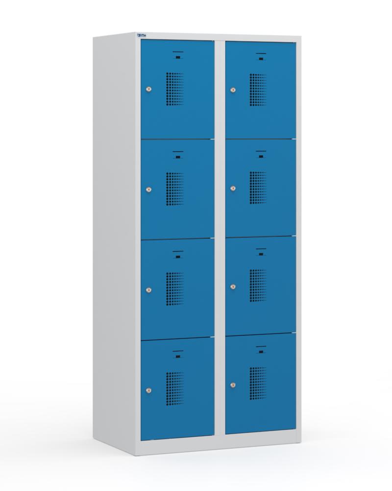 Schließfachschränke System SP1 Basic | Lichtblau RAL 5012 | 400 | Zylinderschloss