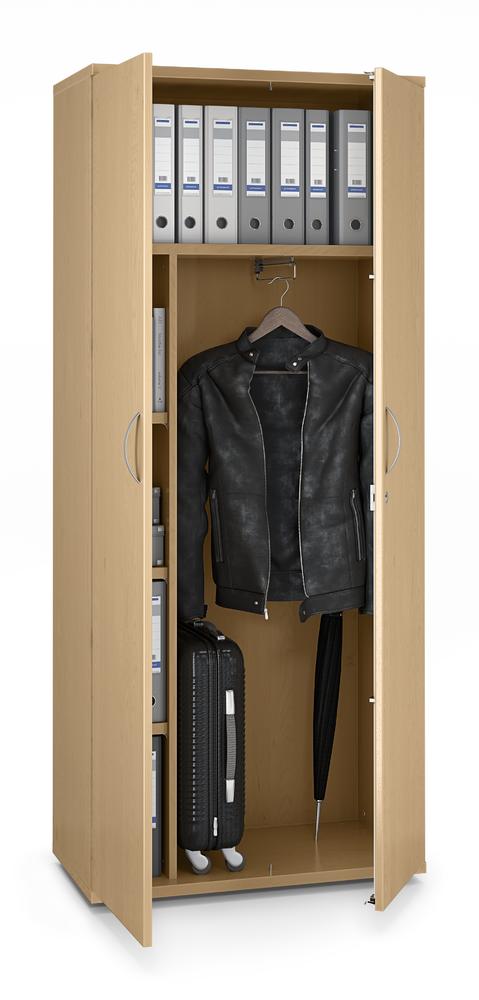 Garderobenschrank MULTI M pro | Buchedekor | 800