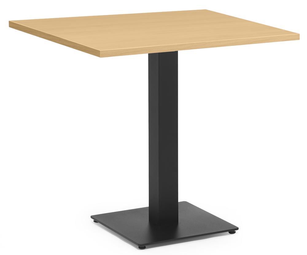 Cafeteria Tischsystem PARMA eckig | Buchedekor | 755 | Schwarz