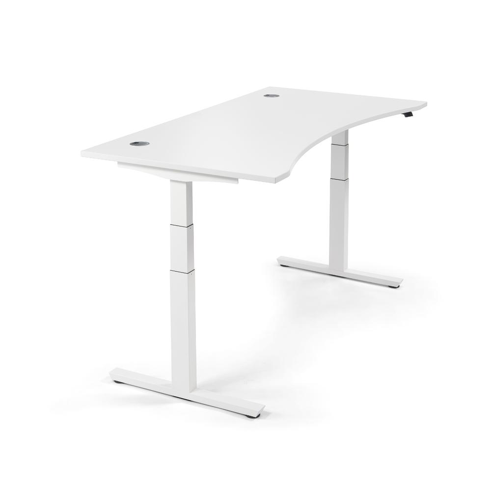 Sitz-/ Stehschreibtisch Cockpit MULTI M pro | Weiß | 1800 | Weiß