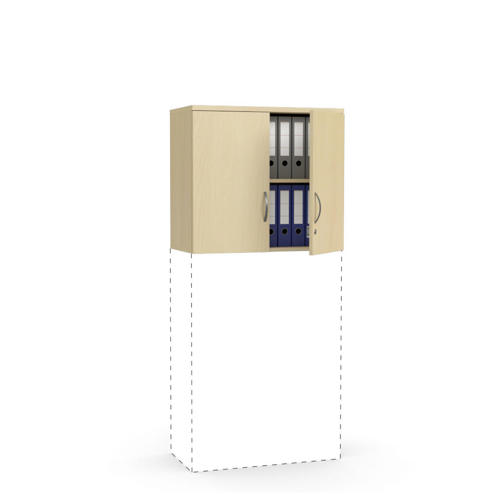 Flügeltüren-Aufsatzschrank MULTI M | Buchedekor | 800