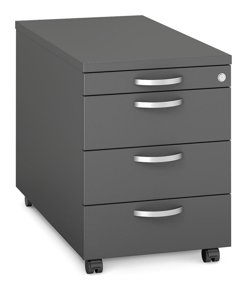 Rollcontainer MULTI M pro | Anthrazit | 800 | 1 + 3 Schübe
