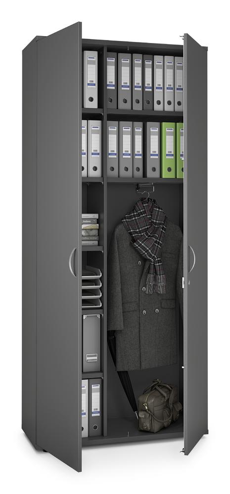 Garderobenschrank MULTI M pro | Anthrazit | 1000 | 2250 mm (6 OH)