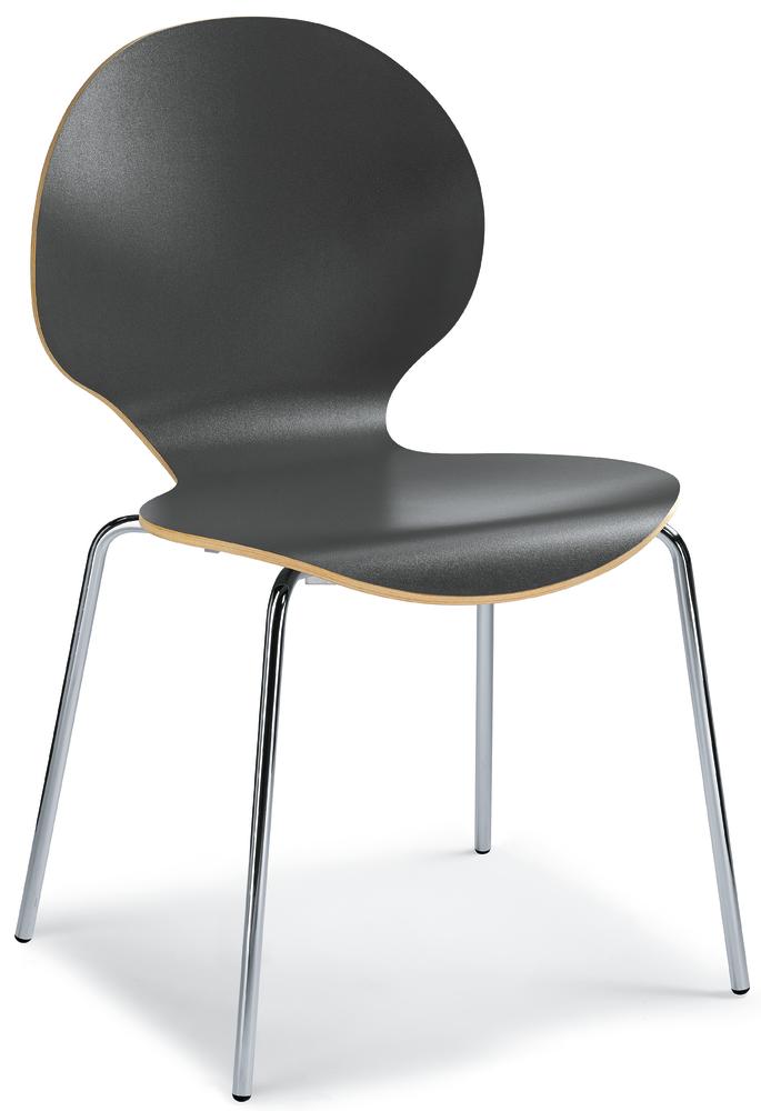 Besucherstuhl CURVE | Anthrazit