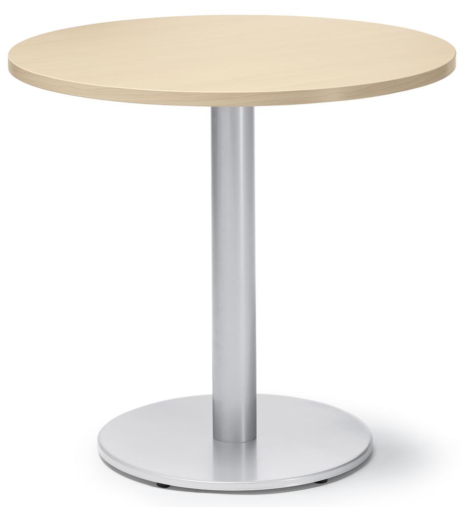 Besprechungs- und Konferenztisch MODUL | Ahorndekor | Alusilber RAL 9006 | 800