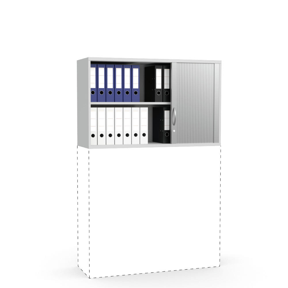 Rollladen-Aufsatzschrank MULTI M pro | Lichtgrau | 1200