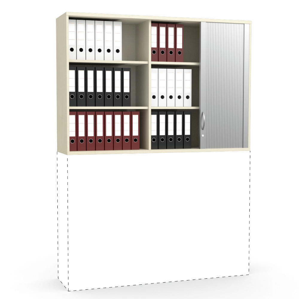 Rollladen-Aufsatzschrank MULTI M pro | Ahorndekor | 1600