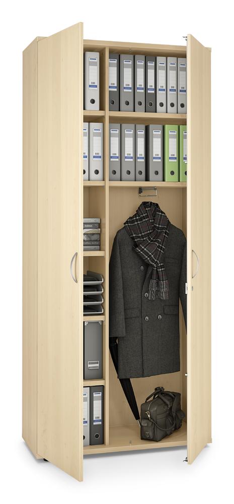Garderobenschrank MULTI M pro | Ahorndekor | 1000