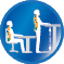 Ergonomische Sitz-/ Stehtische Ergonomische Sitz-/ Stehtische