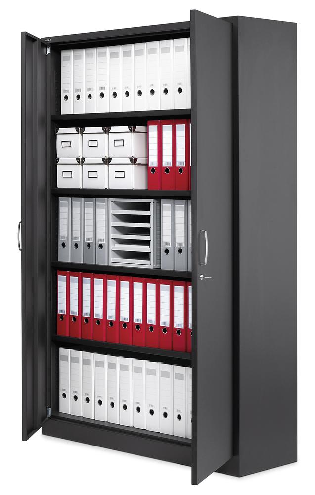 Flügeltürenschrank BASE L | Anthrazit | 1200