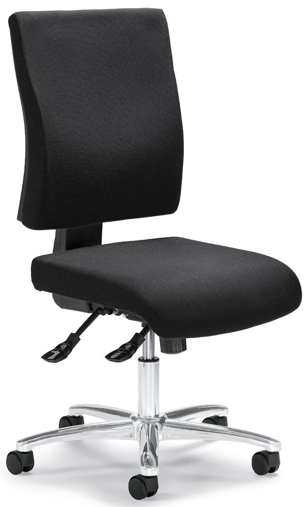 Bürodrehstuhl COMFORT R DELUXE ohne Armlehnen | Anthrazit | ohne Armlehnen (optional) | Stoff