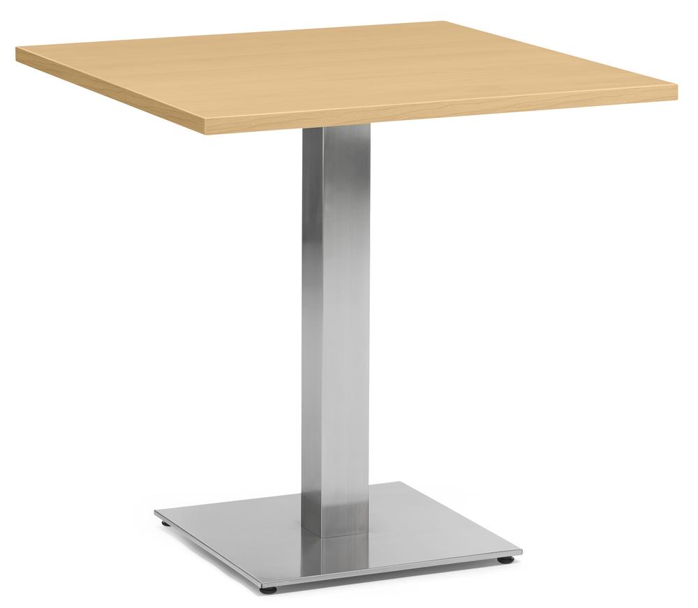 Cafeteria Tischsystem PARMA eckig | Buchedekor | 755 | Poliert