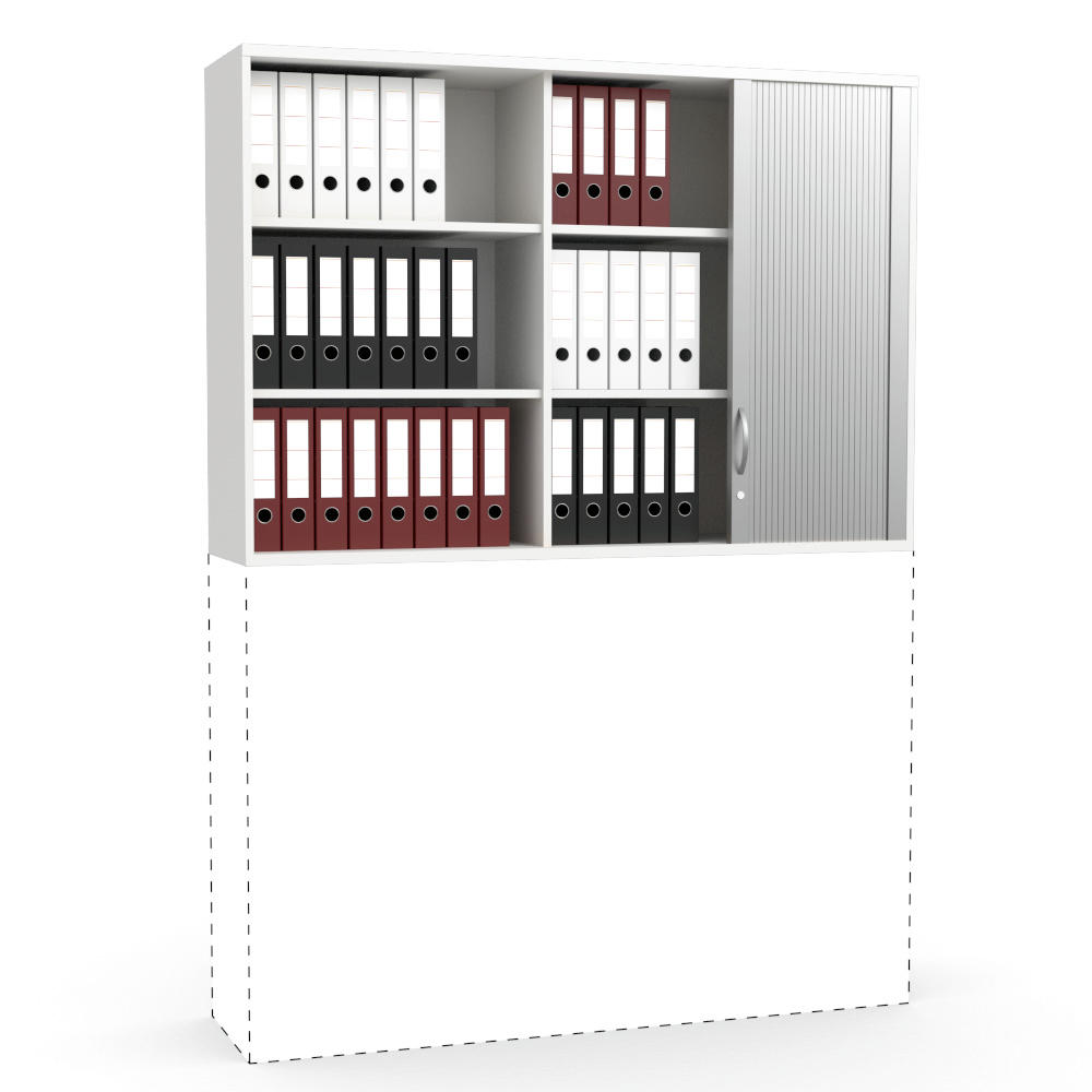 Rollladen-Aufsatzschrank MULTI M pro | Weiß | 1600