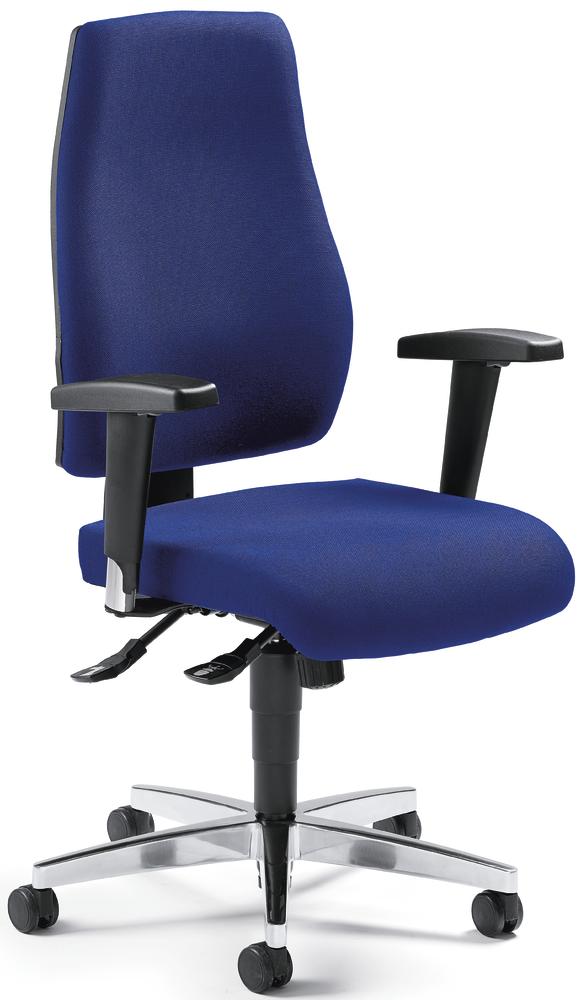 Bürostuhl TRENTO mit Armlehnen | Blau