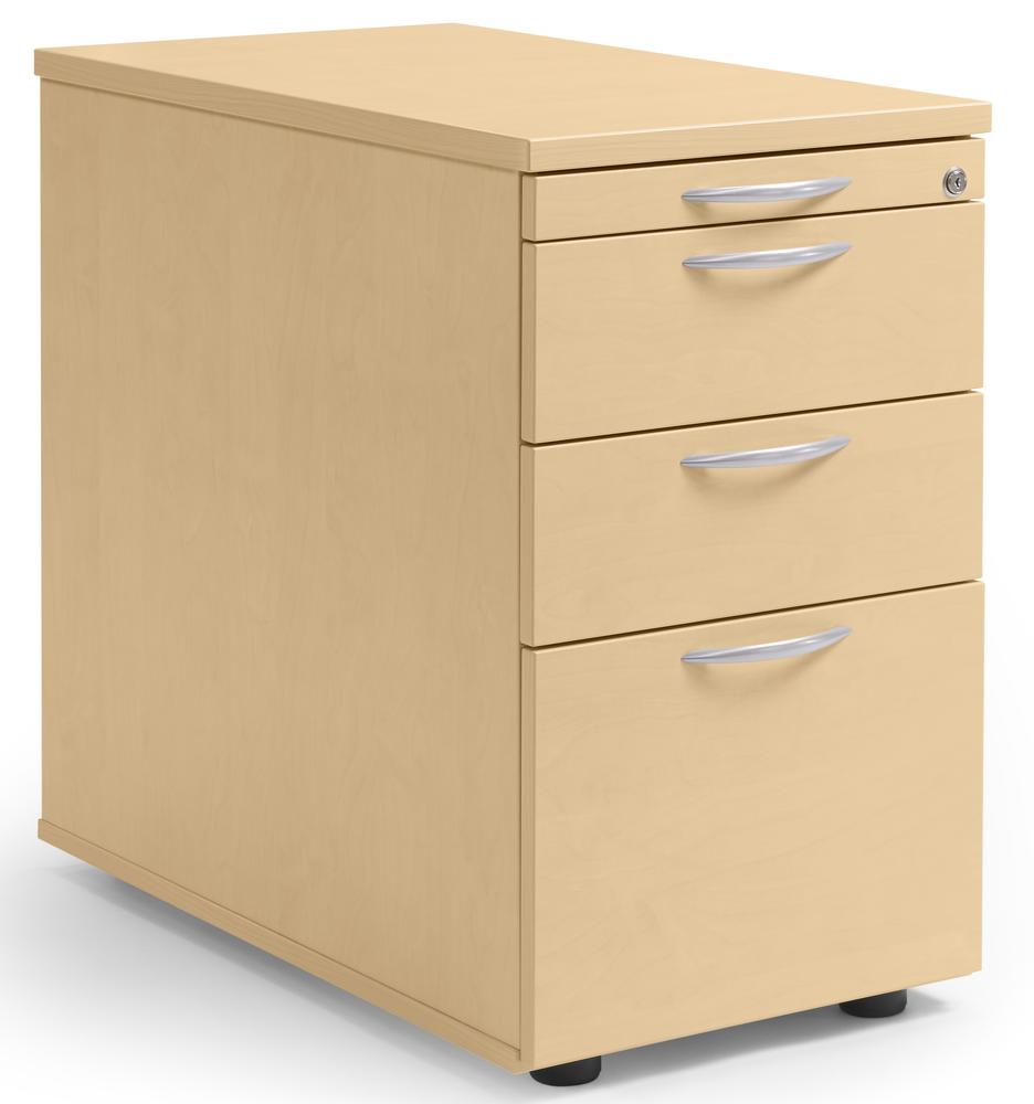 Standcontainer MULTI M | Buchedekor | 1 + 2 Schübe + 1 Hängeregistratur